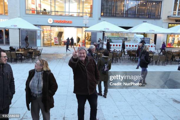 About 150 mostly Kurds joined the Newroz festivities in Munich, Germany, on March 20, 2018. They celebrated their new year and also protested against...