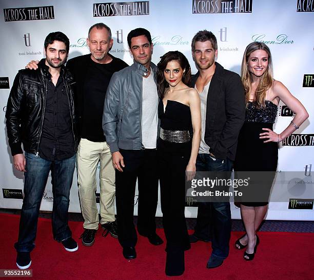 Director Alex Merkin, cast Brad Greenquist, Danny Pino, Brittany Murphy, Mike Vogel, and Natalie Smyka attend "Across The Hall" Los Angeles Premiere...