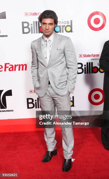 JenCarlos Canela arrives at 2009 Billboard Latin Music Awards at Bank United Center on April 23, 2009 in Miami.