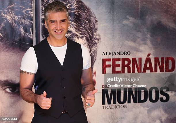 Singer Alejandro Fernandez launches his new album "Dos Mundos Evolucion & Dos Mundos Tradicion" at The St. Regis on December 1, 2009 in Mexico City,...