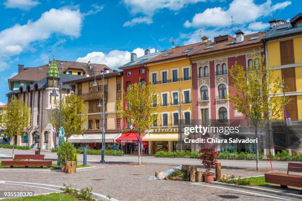 the village of asiago - asiago italy stock pictures, royalty-free photos & images