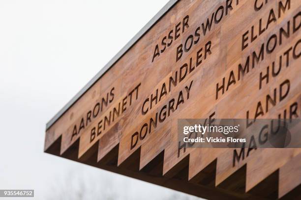 The Stairway to Heaven memorial is seen next to Bethanal Green Tube station entrance in London, England, on March 3rd, 2018 marking the 75th...
