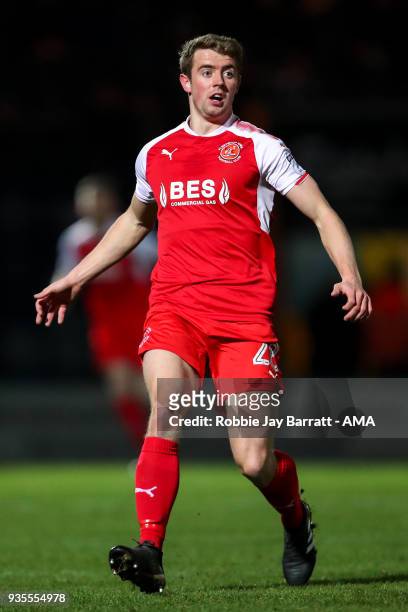 Jack Sowerby of Fleetwood Town during the Sky Bet League One match between Rochdale and Fleetwood Town at Spotland Stadium on March 20, 2018 in...