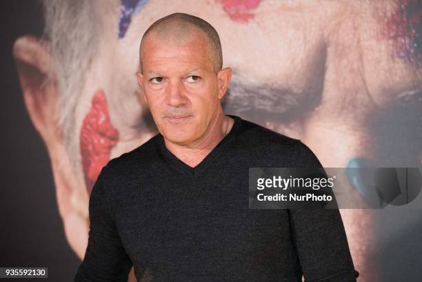 Antonio Banderas attends the 'Genius: Picasso' serie photocall at Westin Palace hotel in Madrid on March 21, 2018
