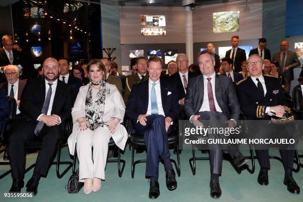 Deputy prime minister of Luxembourg Etienne Schneider, Grand Duchess Maria-Teresa of Luxembourg, Grand Duke Henri of Luxembourg, French Junior...