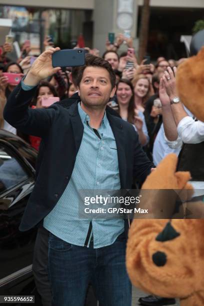 Misha Collins is seen on March 20, 2018 in Los Angeles, CA.