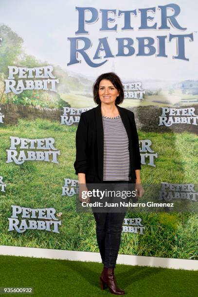 Silvia Abril attends 'Peter Rabbit' photocall on March 21, 2018 in Madrid, Spain.