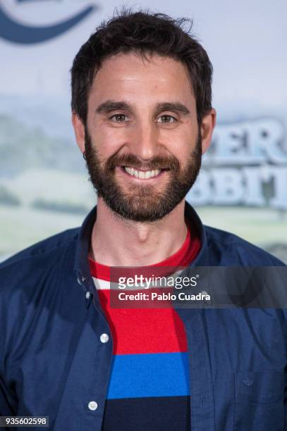 Spanish actor Dani Rovira attends the Peter Rabbit photocall at Sony offices on March 21, 2018 in Madrid, Spain.