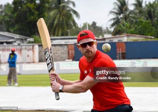 Paul Collingwood head coach of North before the start of the ECB North v South Series match Two at Kensington Oval on March 21, 2018 in Bridgetown,...