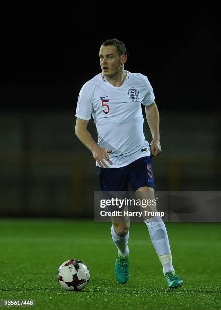 Joshua Staunton of England C during the C International match between Wales and England at Jenner Park on March 20, 2018 in Barry, Wales.