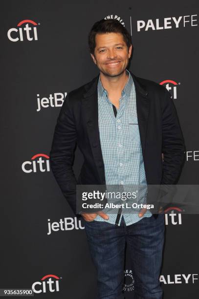 Actor Misha Collins attends The Paley Center For Media's 35th Annual PaleyFest Los Angeles - "Supernatural" held at Dolby Theatre on March 20, 2018...