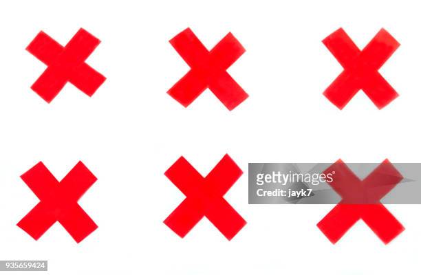 cross sign - red x stock pictures, royalty-free photos & images