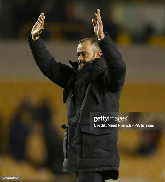 Wolverhampton Wanderers manager Nuno Espirito Santo