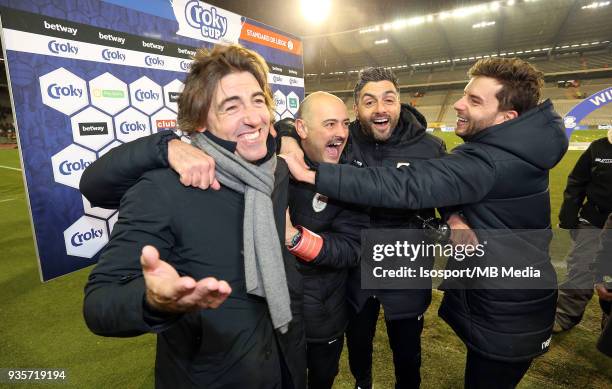 Brussels , Belgium / Croky Cup Final : Krc Genk v Standard de Liege / "nRicardo SA PINTO - Celebration"nBelgian Cup Final"nPicture Vincent Van...