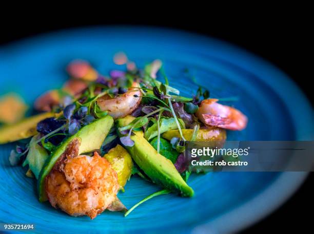 fried shrimp - gourmet stock pictures, royalty-free photos & images