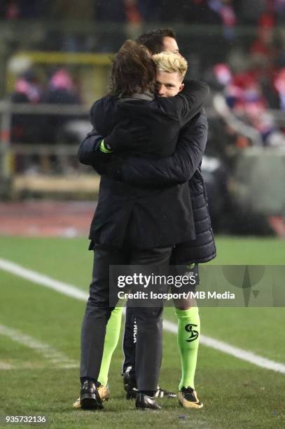 Brussels , Belgium / Croky Cup Final : Krc Genk v Standard de Liege / "nRicardo SA PINTO - Renaud EMOND"nBelgian Cup Final"nPicture Vincent Van...