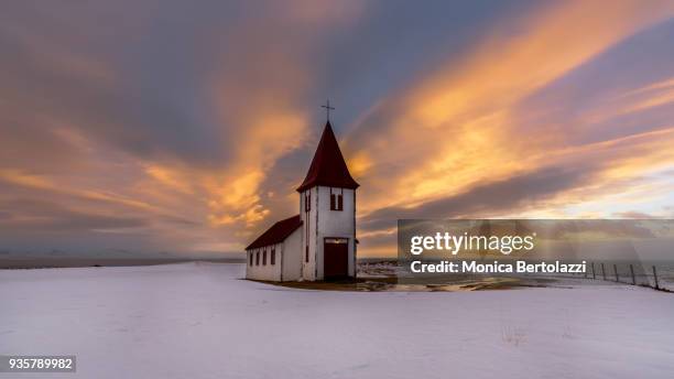 hellnar church - hellnar stock pictures, royalty-free photos & images