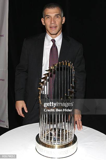 Sportsman of the Year Joe Girardi attends the March of Dimes' Sportman and Sportswoman of the Year luncheon at The Waldorf=Astoria on December 2,...