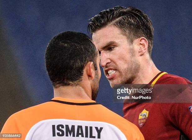Kevin Strootman during the Champions League football match A.S. Roma vs Shakhtar Donetsk at the Olympic Stadium in Rome, on march 13, 2018.