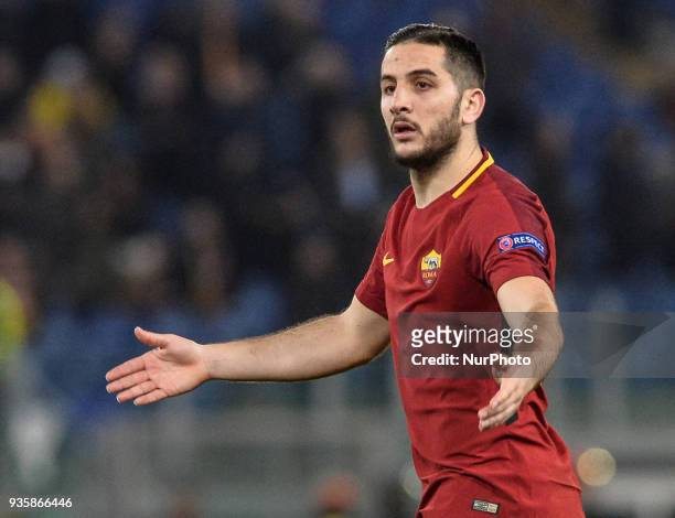 Kostas Manolas during the Champions League football match A.S. Roma vs Shakhtar Donetsk at the Olympic Stadium in Rome, on march 13, 2018.