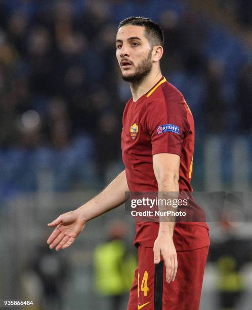 Kostas Manolas during the Champions League football match A.S. Roma vs Shakhtar Donetsk at the Olympic Stadium in Rome, on march 13, 2018.