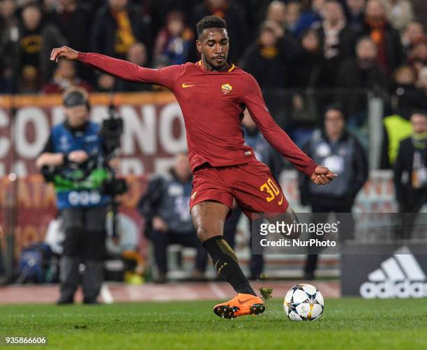 Gerson during the Champions League football match A.S. Roma vs Shakhtar Donetsk at the Olympic Stadium in Rome, on march 13, 2018.