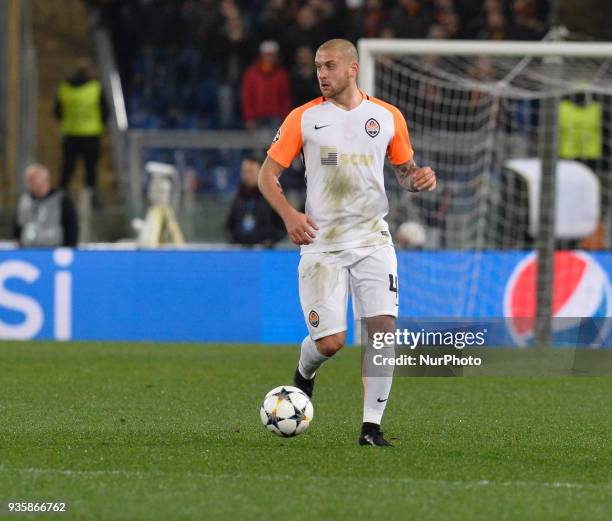 Jaroslav Rakyckyj during the Champions League football match A.S. Roma vs Shakhtar Donetsk at the Olympic Stadium in Rome, on march 13, 2018.