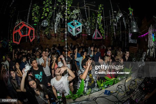 Crowd during Miami Music Week - Mau5trap at Treehouse on March 20, 2018 in Miami, Florida.