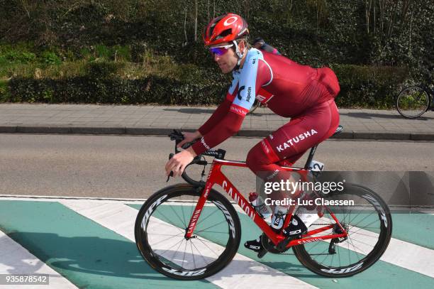 Alex Dowsett of Great Britain and Team Katusha - Alpecin / during the 42nd 3 Days De Panne 2018 a 202,4km race from Brugge to De Panne on March 21,...