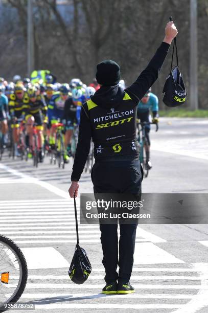 Feed Zone / Team Mitchelton Scott of Australia / during the 42nd 3 Days De Panne 2018 a 202,4km race from Brugge to De Panne on March 21, 2018 in De...