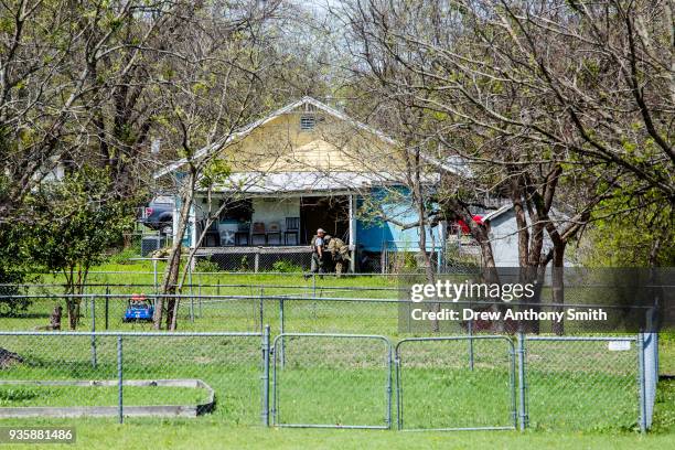 Law enforcement search the home of suspected Austin bomber Mark Anthony Conditt on March 21, 2018 in Pflugerville, Texas.T he 24-year-old Conditt...