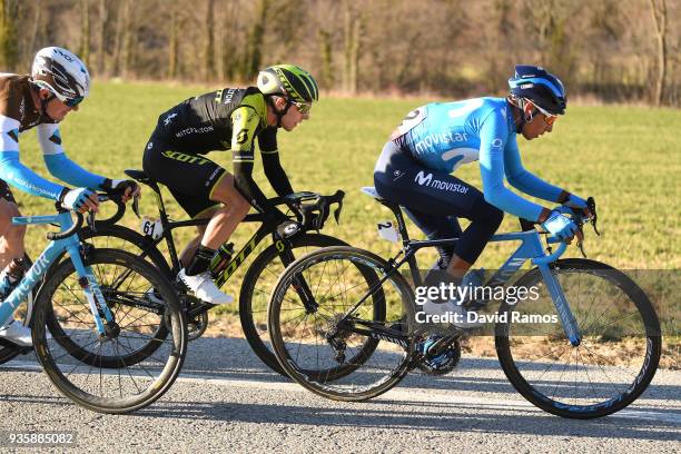 Simon Yates of Great Britain and Team Mitchelton-Scott / Mathias Frank of Switzerland and Team AG2R La Mondiale / / Nairo Quintana of Colombia and...