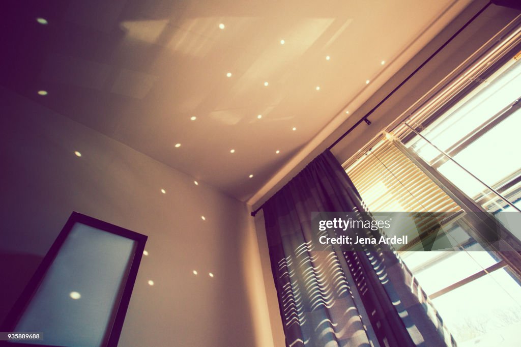 Bedroom Window No People Dots Of Light
