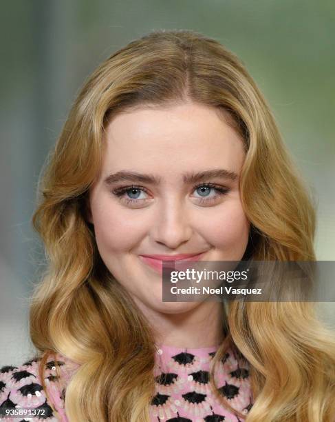 Kathryn Newton visits "Extra" at Universal Studios Hollywood on March 21, 2018 in Universal City, California.