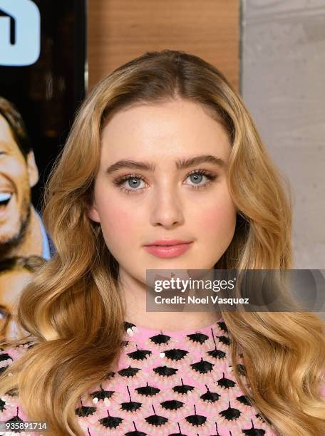 Kathryn Newton visits "Extra" at Universal Studios Hollywood on March 21, 2018 in Universal City, California.