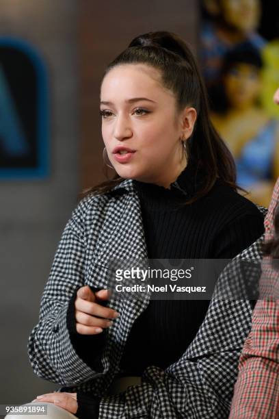 Gideon Adlon visits "Extra" at Universal Studios Hollywood on March 21, 2018 in Universal City, California.