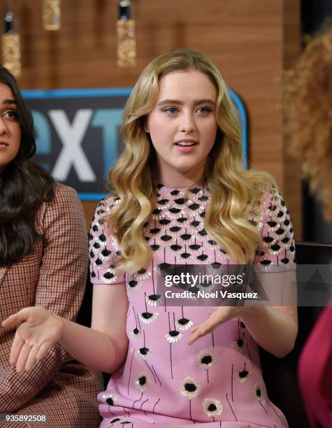 Kathryn Newton visits "Extra" at Universal Studios Hollywood on March 21, 2018 in Universal City, California.