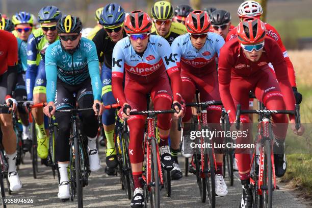 Alex Dowsett of Great Britain and Team Katusha - Alpecin / Jenthe Biermans of Belgium and Team Katusha - Alpecin / during the 42nd 3 Days De Panne...