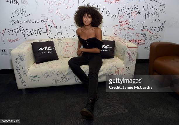 Arlissa visits Music Choice at Music Choice on March 21, 2018 in New York City.