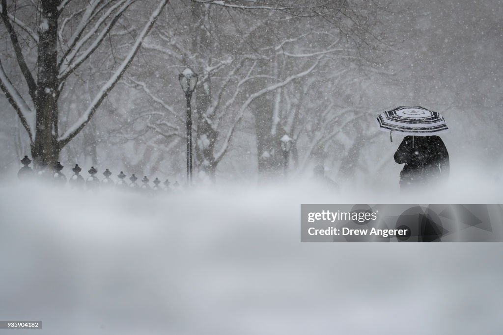 Storm Brings Snow, Sleet, And High Winds To Mid Atlantic Region On Second Day Of Spring