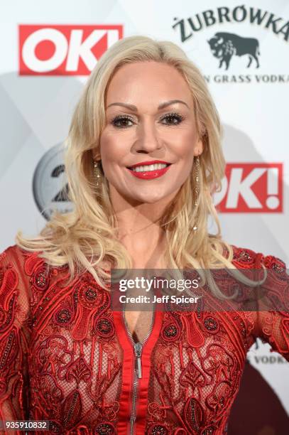 Kristina Rihanoff attends OK! Magazine's 25th Anniversary Party at The View from The Shard on March 21, 2018 in London, England.