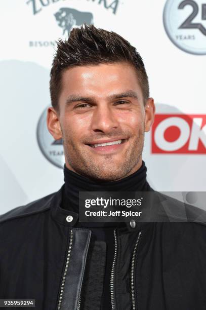 Aljaz Skorjanec attends OK! Magazine's 25th Anniversary Party at The View from The Shard on March 21, 2018 in London, England.