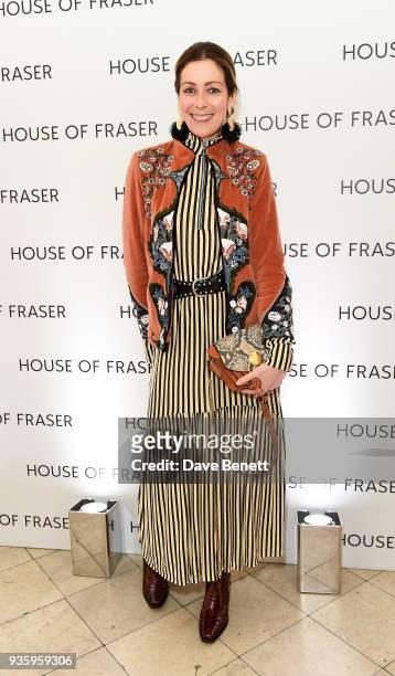 Fran Bacon attends the House of Fraser SS18 launch dinner at One Belgravia on March 21, 2018 in London, England.