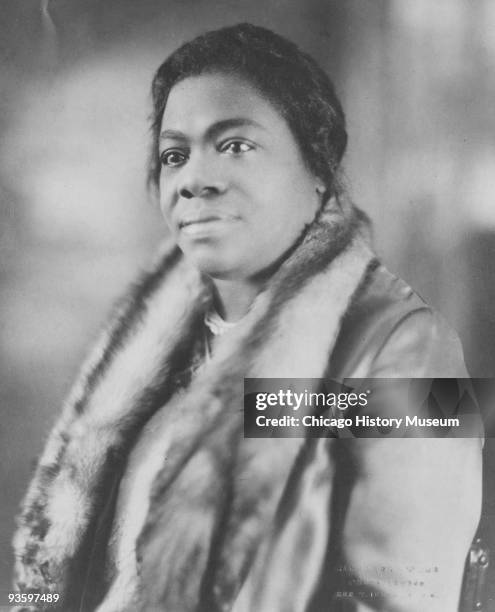 Portrait of Dr. Mary McLeod Bethune , civil rights activist and president and founder of Bethune Cookman College, ca.1920s.