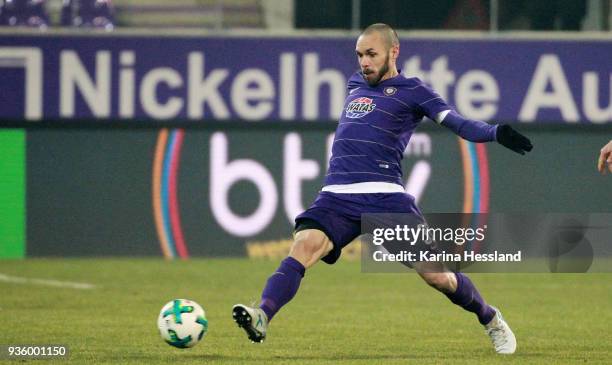 Christian Tiffert of Aue during the second Bundesliga match between FC Erzgebirge Aue and SpVgg Greuther Fuerth at Sparkassen-Erzgebirgsstadion on...