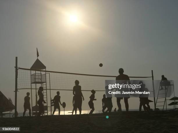 beach volleyball - beach volley stockfoto's en -beelden