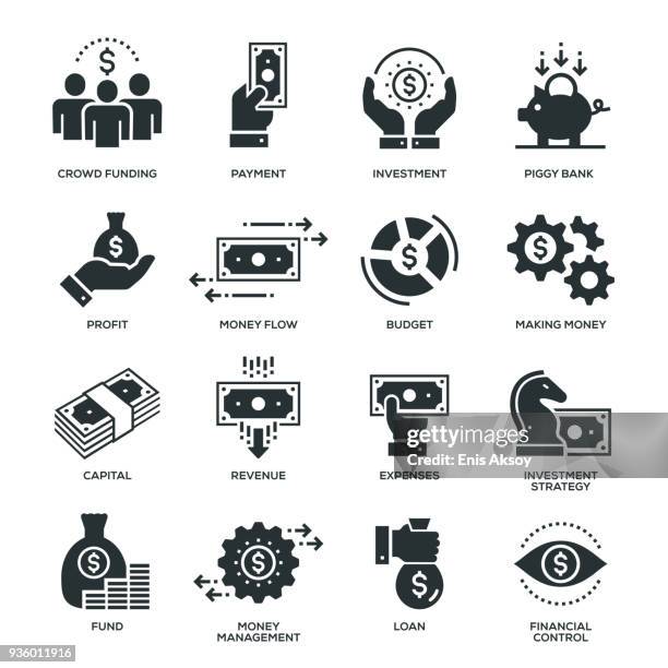 finanzen-icons - cashflow stock-grafiken, -clipart, -cartoons und -symbole