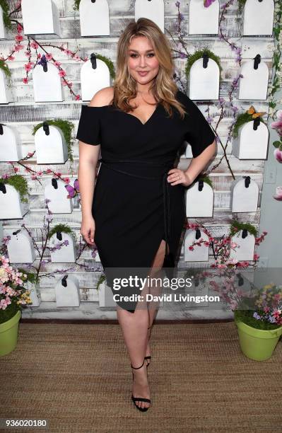 Model Hunter McGrady visits Hallmark's "Home & Family" at Universal Studios Hollywood on March 21, 2018 in Universal City, California.