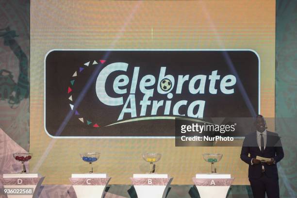 Deputy General Secretary Anthony Baffoe during The draw of the group stage of Total CAF Champions League and 2nd 1/16th round of the Total CAF...