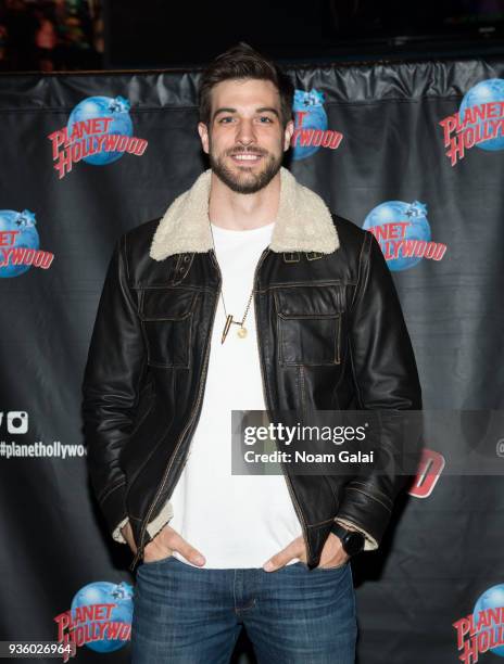 Actor Jake Allyn visits Planet Hollywood Times Square on March 21, 2018 in New York City.